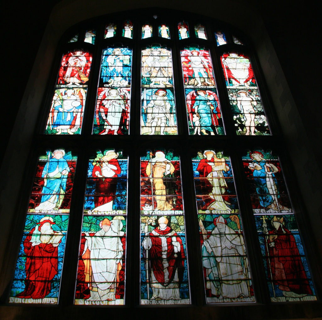 Jesus College Chapel - temporary printed stained glass replacement